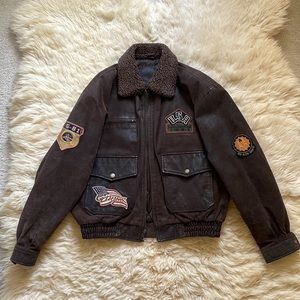 Vintage Authentic Guess Leather Jacket